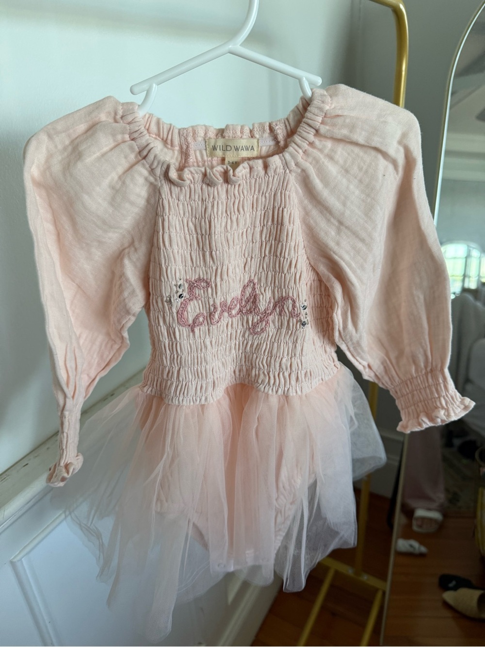 Wild wa wa Personalized "Evelyn" tutu dress